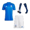 Men's Italy Home Soccer Whole Kits(Jerseys+Shorts+Socks) 2024 - worldjerseyshop