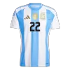 Men's Argentina L.MARTÍNEZ #22 Home Soccer Short Sleeves Jersey 2024 - worldjerseyshop